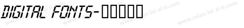 digital fonts字体转换